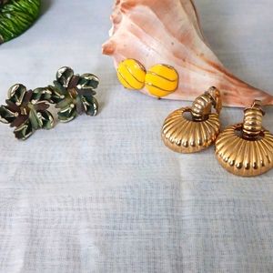 Vintage Clip on Earrings, in 3 different styles